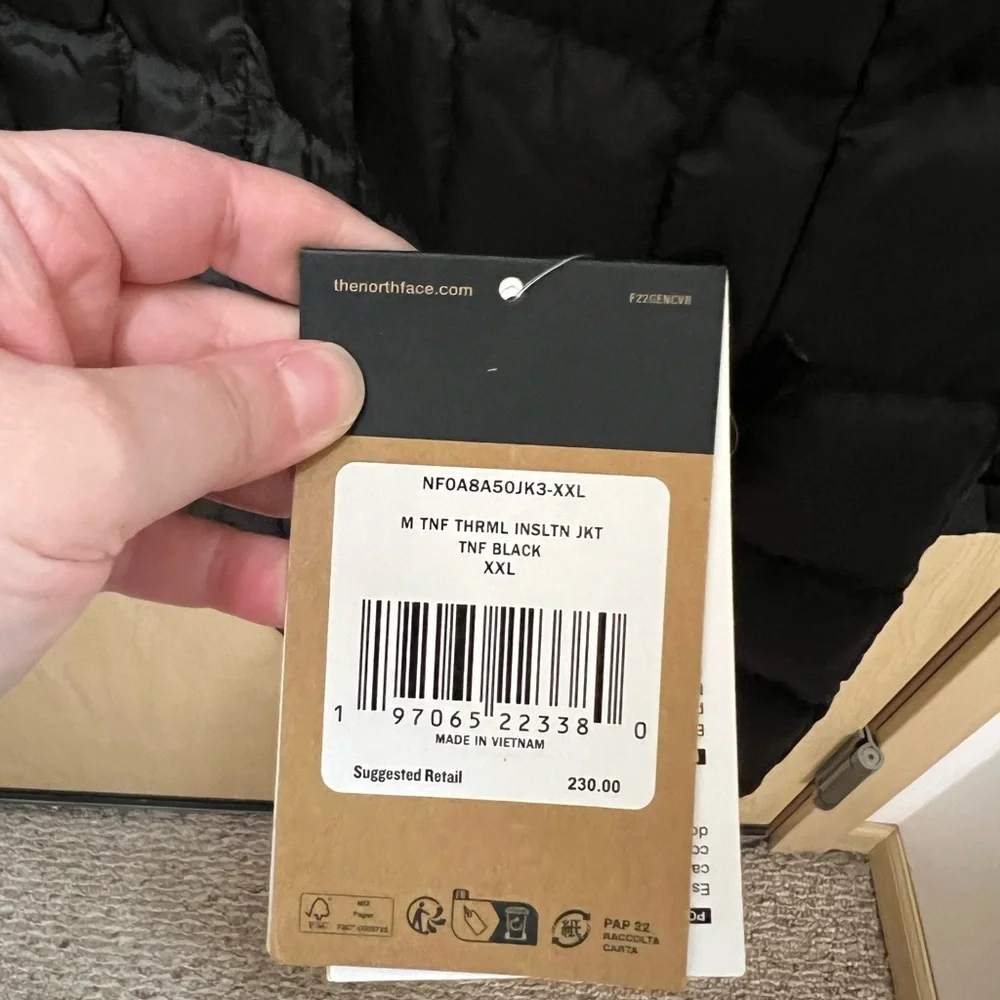 NWT Men's The North Face Thermal Insulation Jacket
